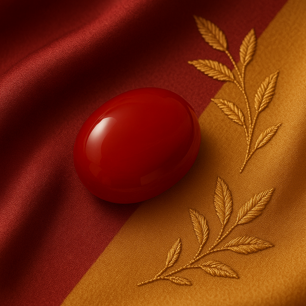 Yamani Aqeeq/Red Aqeeq Gemstone (Yamani Aqeeq / Red Aqeeq Gemstone)