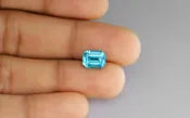 Blue Zircon 9X7 MM - 4.32 Carats