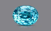 Blue Zircon 10X8 MM - 6.07 Carats