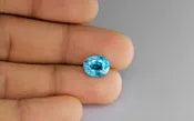 Blue Zircon 10X8 MM - 6.07 Carats